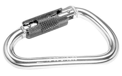 Karabinerhaken mit Einpunkt-Sicher, 1/4 Drehung 14 mm