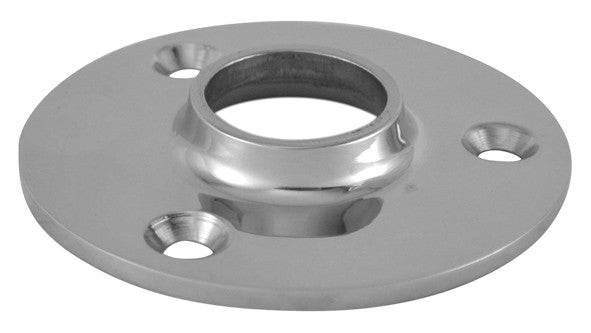 Relinganschweißfuß Rund Edelstahl A4, 90° Relingsfuß, Maß D1: 22 mm