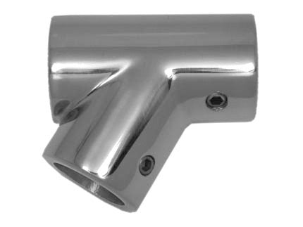 Edelstahl T-Stück 60° rechts 22 mm, Rohrverbindung, A4 Edelstahlqualität