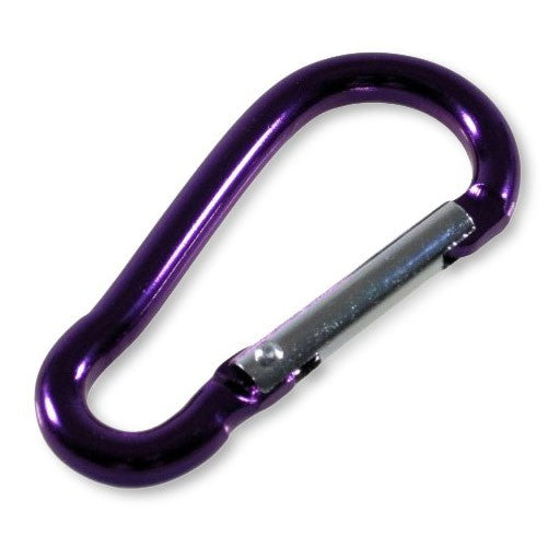 Karabinerhaken Fireman 6mm Aluminium Lila