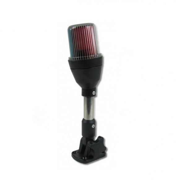 Lichtmast 24 cm Dreifarbenlaterne schwarzes Gehäuse