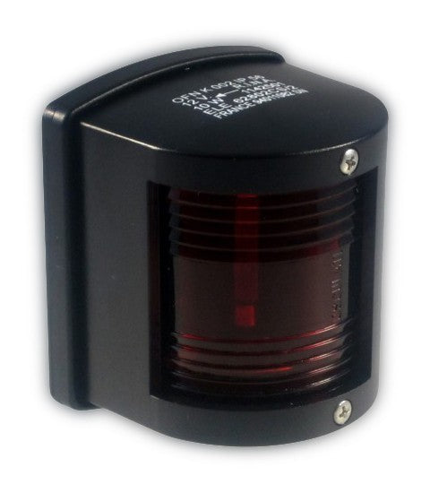 Backbordlaterne Utility 112,5° Schwarz LED, Navigationslicht, Schlagfest und UV-beständig, wasserdicht bis 1 Meile