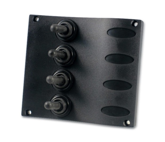 Schaltpaneel mit 4 wasserdichten Schaltern, Kontrollpanel, formschönes Design, 15 A belastbar