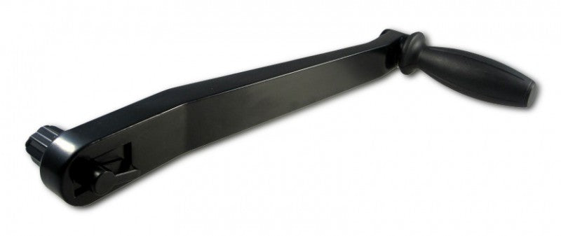 Winch handle light metal 29 cm, crank for winches, with safety lock