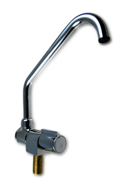 Faucet Rotating spout, fitting for cold water, chrome-plated brass