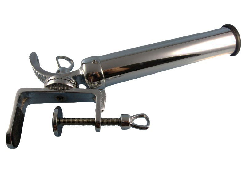 Rutenhalter Zwingenbefestigung 360° schwenkbar, Angelrutenhalter, verchromtes Messing