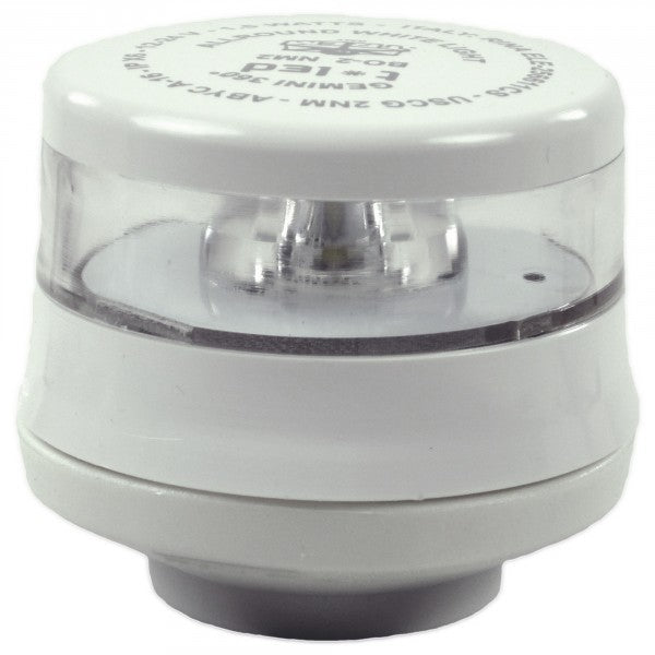 GEMINI LED-Ankerlaterne mit 360° Abstrahlwinkel, stoßfestes ABS, Zulassung RINA ELE256611CS - Weiß oder Schwarz