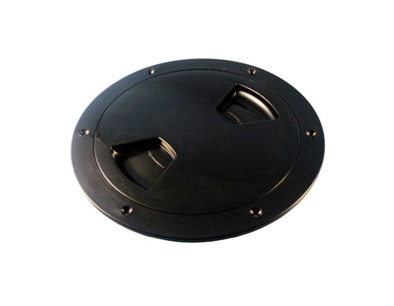 Inspection hatch black 210 x 168 mm shock-resistant ABS plastic, maintenance flap, bayonet lock