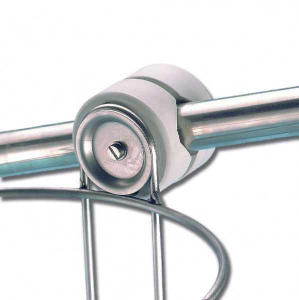 Klemme Relingmontage Fenderkorb, Relinghalterung, Nylon Edelstahl 22-30 mm