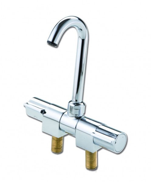 Mixer tap faucet 360° swivel, kitchen faucet, chrome-plated brass