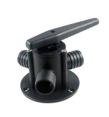 Dreiwegehahn Nylon für 25 mm Schlauch, bruchfest und resistent, ideal für vielseitige Anwendungen - 25 mm oder 38 mm Anschluss