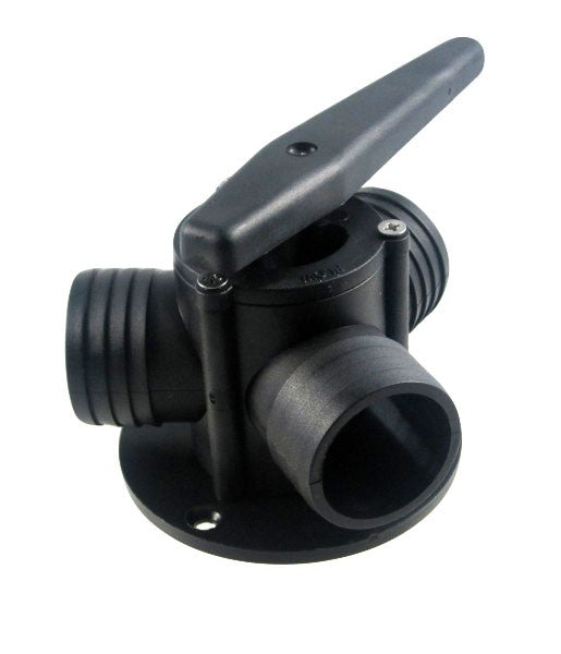Dreiwegehahn Nylon für 25 mm Schlauch, bruchfest und resistent, ideal für vielseitige Anwendungen - 25 mm oder 38 mm Anschluss
