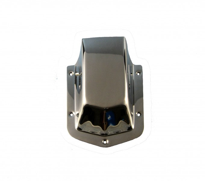 Stainless steel air outlet, highly polished, 145 x 115 mm, ventilation grille, robust design