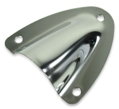 Stainless steel air outlet, highly polished, 45 x 40 mm, ventilation grille, rust-proof material