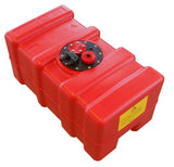 Fuel tank, fixed installation, suitable for petrol and diesel, EN ISO 21487 approved - 33 - 140 liters