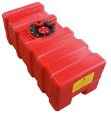 Fuel tank, fixed installation, suitable for petrol and diesel, EN ISO 21487 approved - 33 - 140 liters