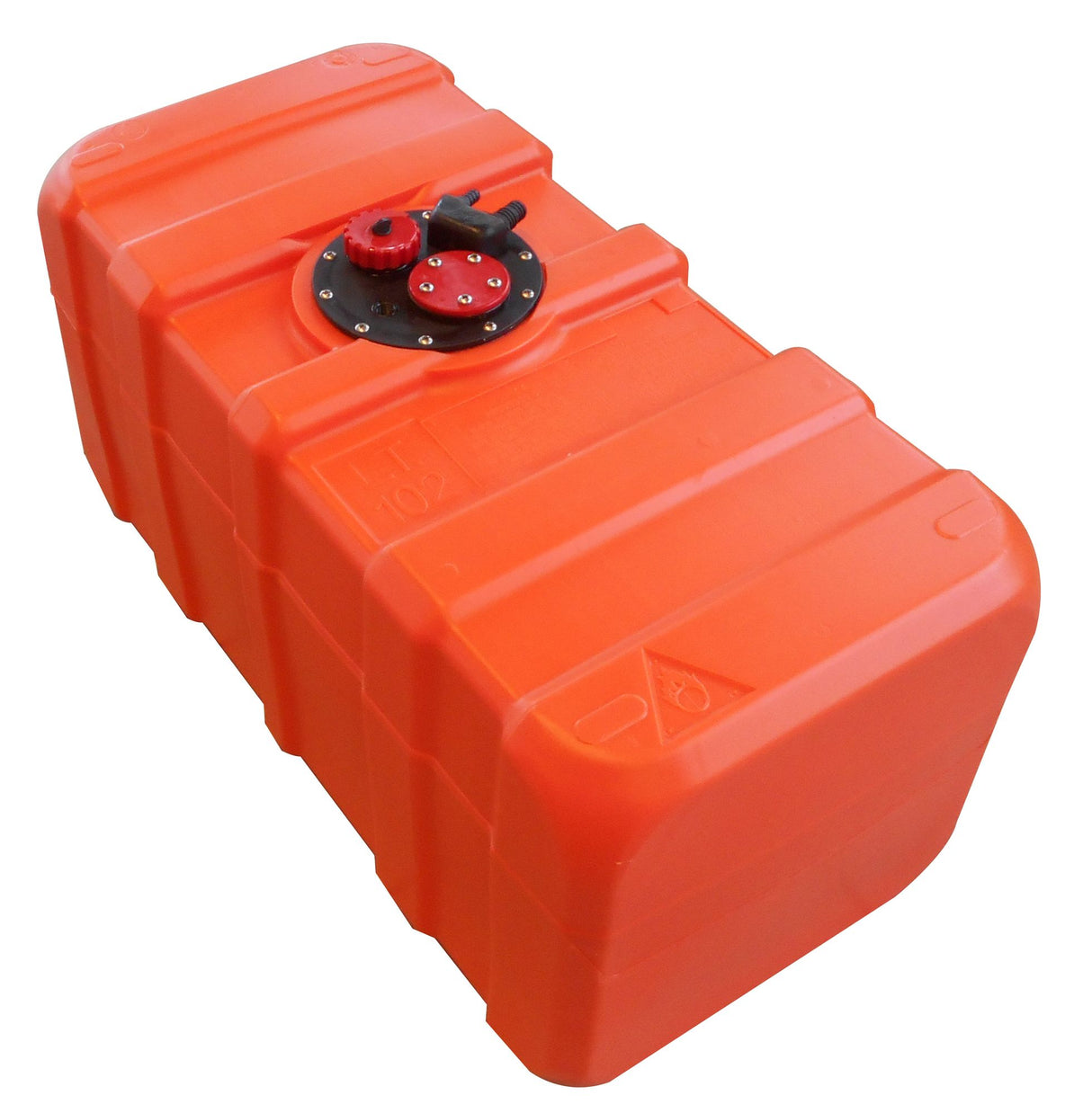 Fuel tank, fixed installation, suitable for petrol and diesel, EN ISO 21487 approved - 33 - 140 liters