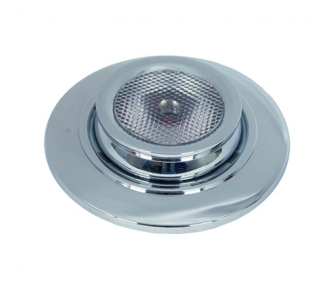 LED Einbaulampe verstellbar, Deckenspot, Polycarbonat verchromt, Strahlungswinkel 110°, 1 LED, warmes weiß, 12 Volt, 1 Watt
