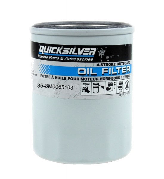 Oil filter 4-stroke outboard, spare part, original Quicksilver number 35-8M0162830