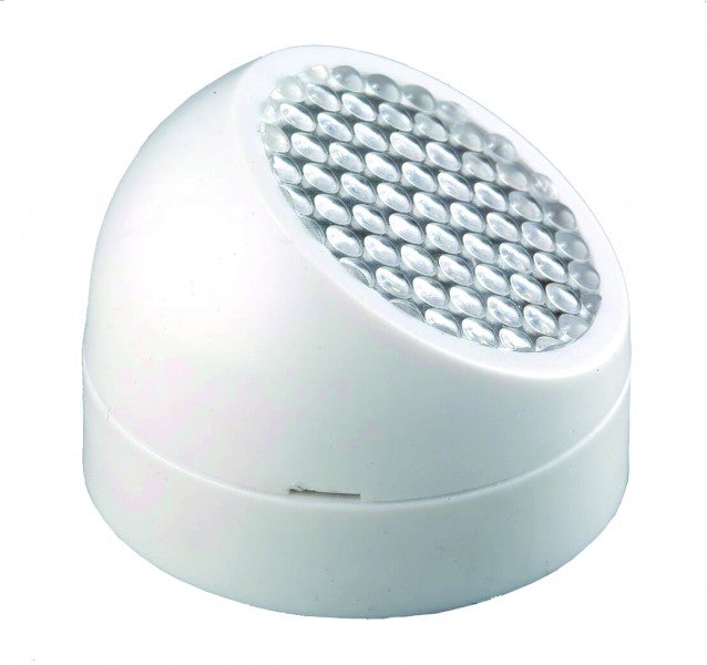 LED Leselampe Schwenkbar Weißer Kunststoff 8 Leuchtdioden 12V 0,7W