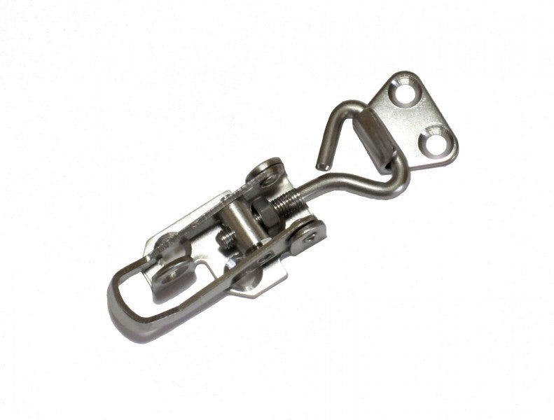 Hebelverschluss Edelstahl einstellbar 65-75 mm, Verschlussriegel, A2-AISI 304 Material für Vorhängeschloss bis 6.5 mm