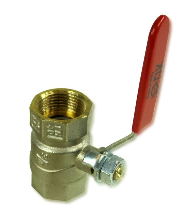 Kugelhahn Messing 3/4" On-Off Funktion, Absperrventil, beidseitiges Innengewinde 3/4 Zoll