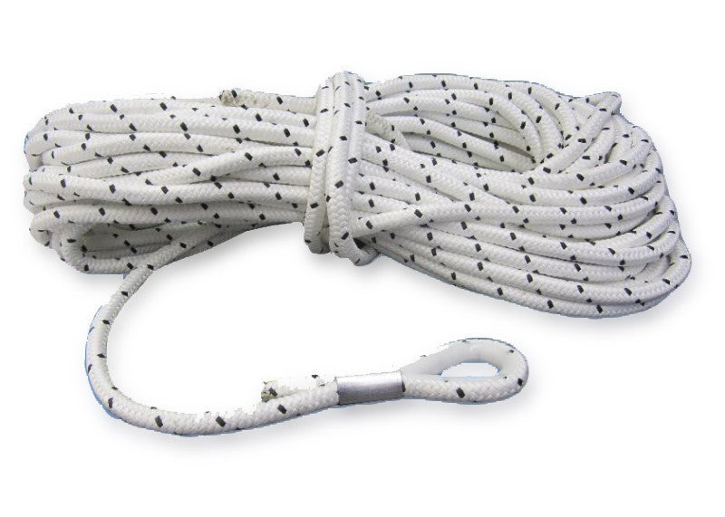 15 Meter Ankerleine 8mm Polyester mit Nylonkausche