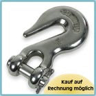 Ankerkettensicherungshaken Edelstahl A4-AISI 316 für 8 mm Kette, Ankerhaken, verhindert Ausrauschen bei Wind
