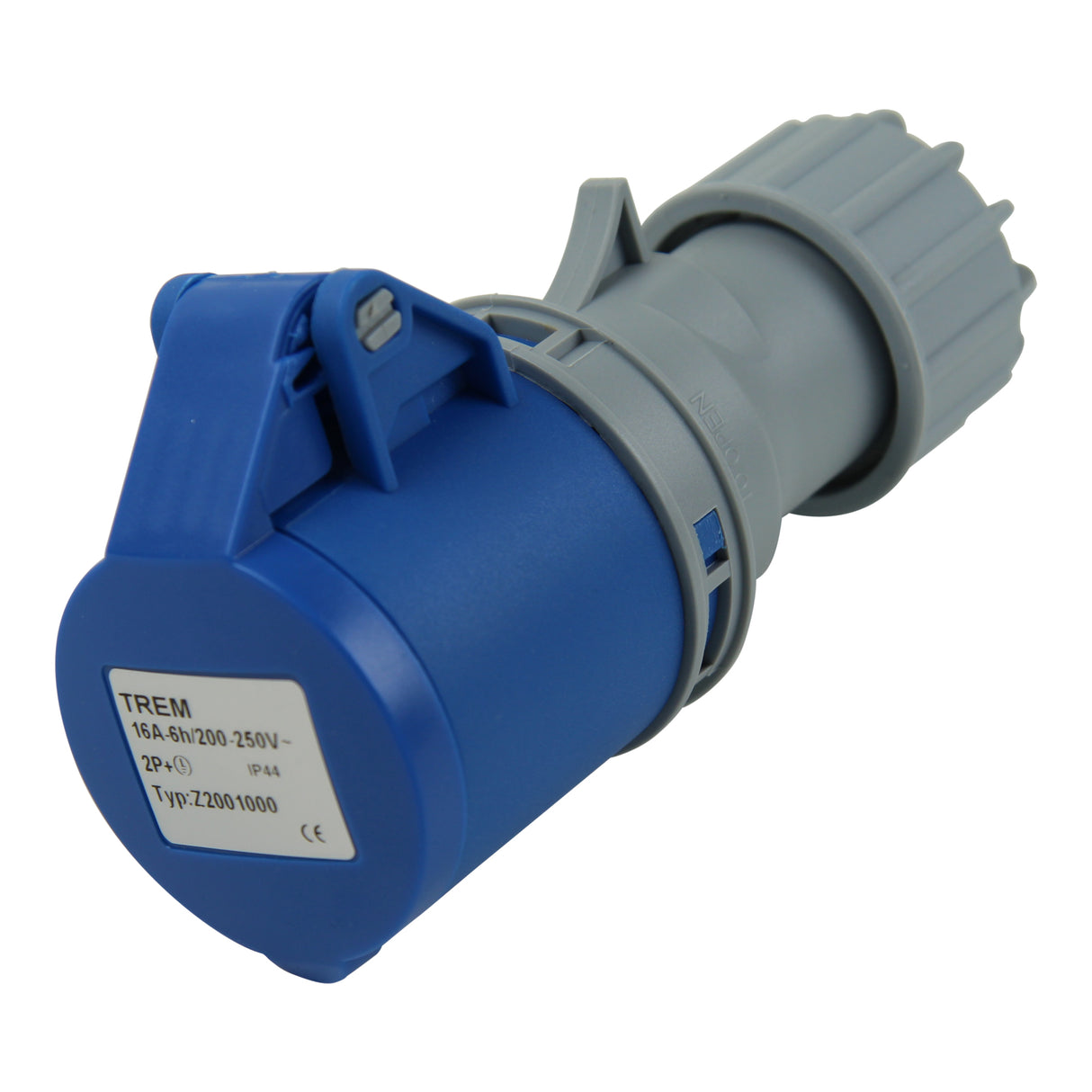 POWERPART Kupplung stoßfester Kunststoff 200-250V 16A, CEE Stecker, IP44 für Boot & Caravan