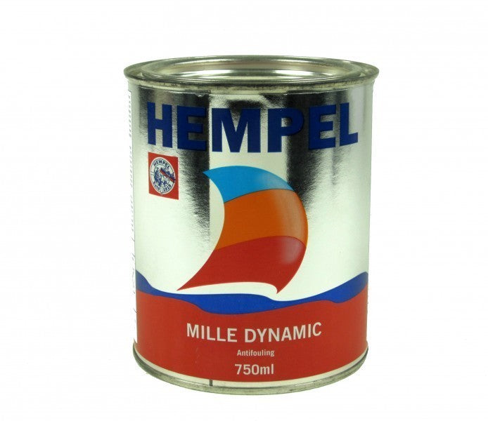 Hempel Antifouling Mille Dynamic 0.75L Dove White, boat paint with copper effect, B-stock for low-friction organic surface