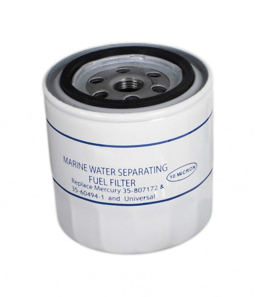 Water separator element fuel filter for 2- and 4-stroke engines, replaces Mercury 35-60494-1, trouble-free operation