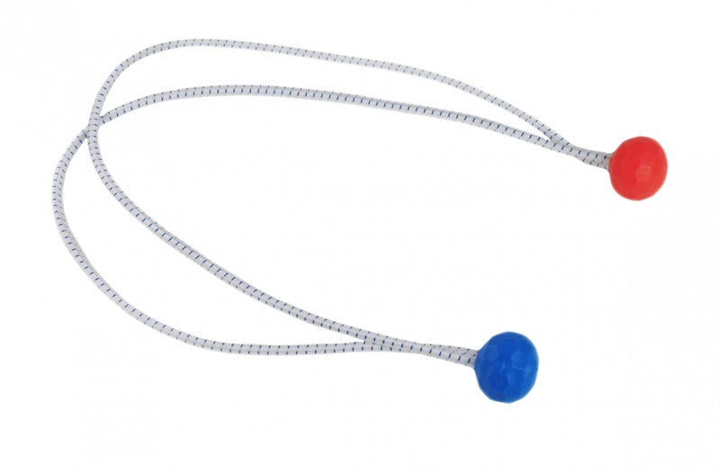 Sail binder rubber rope 500 mm with balls, binding rope, 4 mm diameter rope &amp; 25.5 mm balls