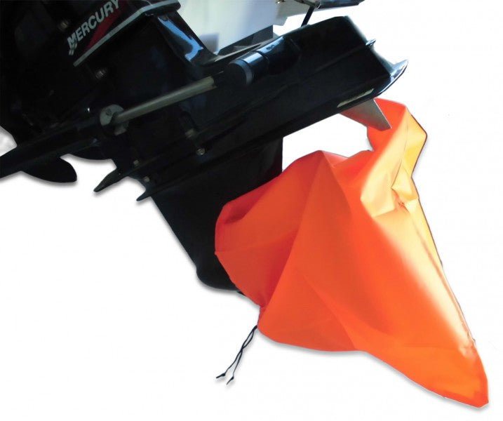 CovyLine Persenning für Propeller an Außenborder - Wasserdicht, UV-beständiges Polyester, Fluoreszierendes Orange - S – L