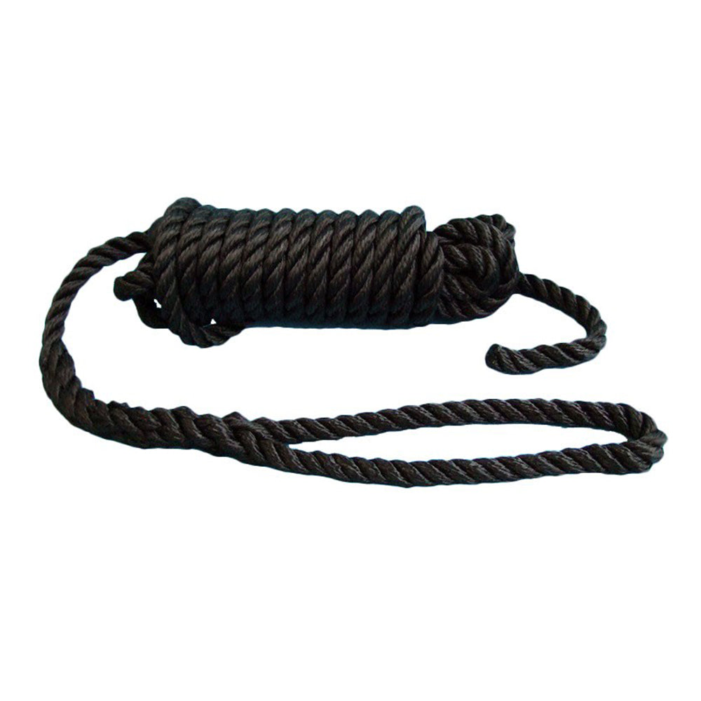 Betelon Festmacherleine Schwarz 6 m x 14 mm, Spezial Leine, gespleißtes Auge 3000 daN Polypropylen