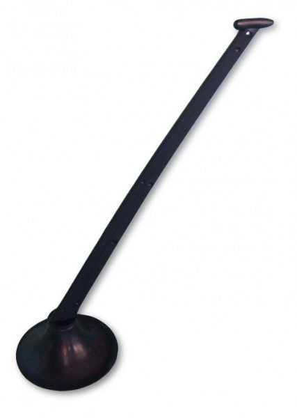 Top part of flagpole 300mm with bracket 90mm black, flagpole top part, quick attachment for inflatable boats