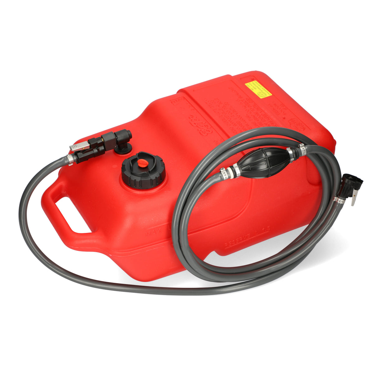 Mercury fuel tank red, 3m hose, ISO standard 13591, HDPE for gasoline and diesel - 11.3 - 30 liters