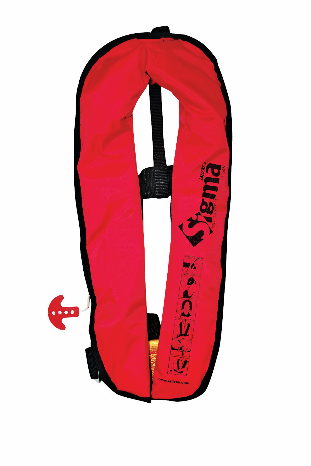 Lalizas lifejacket Sigma 170 N, fully automatic, safe from fainting in the water, with rescue loop and lifebelt -