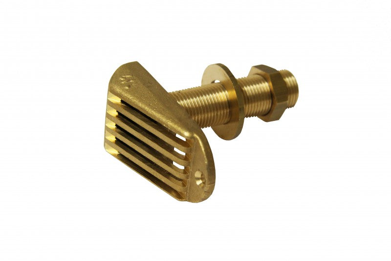 Strainer Borddurchlass Messing 1/2 Zoll Ansaugsieb, Borddurchgang, inkl. Kontermutter und Beilagscheibe