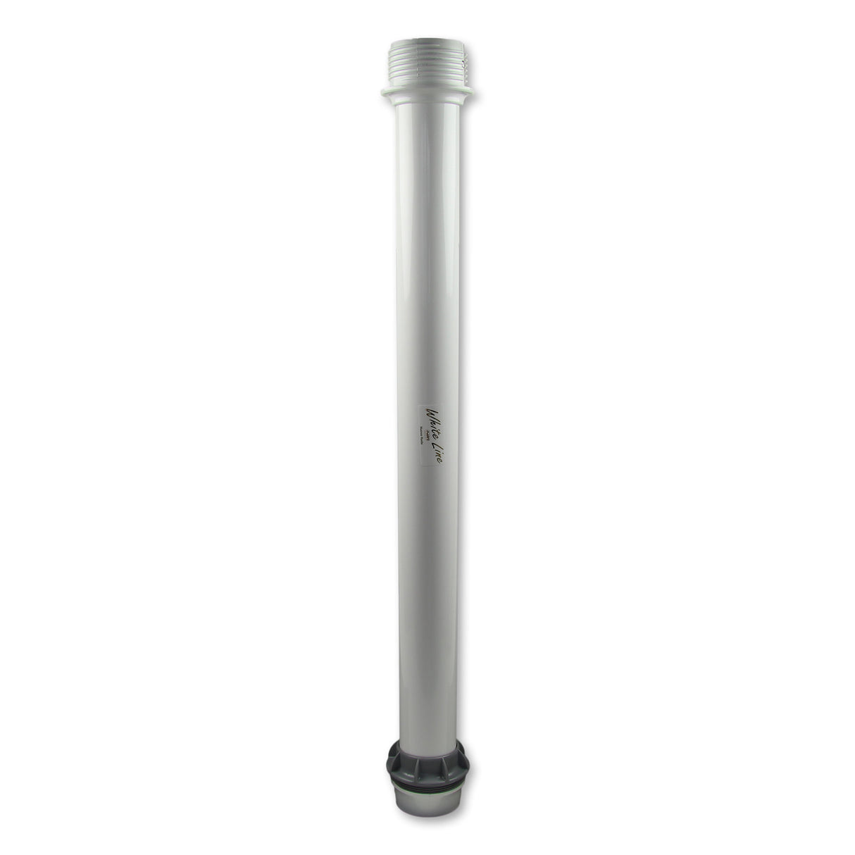 Teleskoptischbein Aluminium 38-61 cm, höhenverstellbares Tischbein, weiß lackiert - 38 - 81 cm