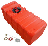 Fuel tank orange manual level indicator, HDPE chemical resistance container - 84 - 140 liters