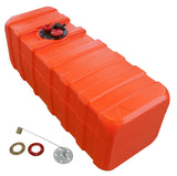 Fuel tank orange manual level indicator, HDPE chemical resistance container - 84 - 140 liters