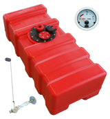 Fuel tank 43 L with universal fuel sender and fuel gauge - "Gauge-Line" white - for petrol &amp; diesel - 33 - 140 liters