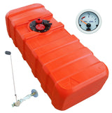 Fuel tank 43 L with universal fuel sender and fuel gauge - "Gauge-Line" white - for petrol &amp; diesel - 33 - 140 liters