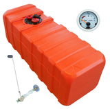 Fuel tank 43 L with universal fuel sender and fuel gauge - "Gauge-Line" white - for petrol &amp; diesel - 33 - 140 liters