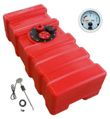 Kraftstofftank rot, HDPE Material, Füllstandsanzeige Gauge-Line weiß, Chemiebeständig für Benzin und Diesel - 33 - 70 Liter