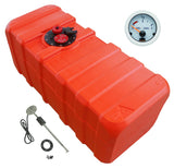 Kraftstofftank orange Füllstandsanzeige (Gauge-Line, Tauchrohrgeber) aus HDPE für Benzin und Diesel - 84 - 140 Liter