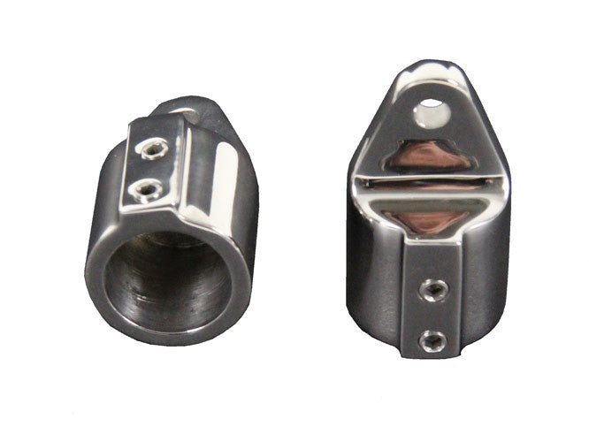 Endeye Endkappe hochglanzpolierter Edelstahl V4A Ø 25 mm, besonders robust mit Fixierschrauben