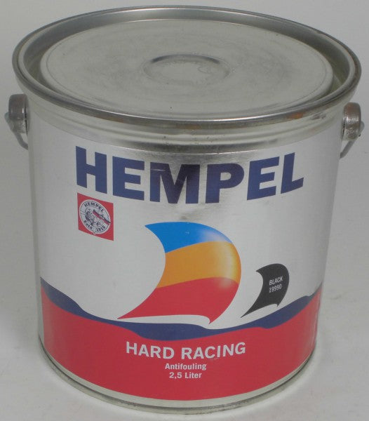 Hempel Antifouling Hard Racing 2.5L, Marine Boat Coating, High Fouling Protection, B-Stock, Black