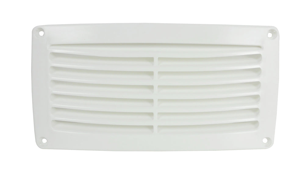 Ventilation grille rectangular white 206 x 106 mm plastic, ventilation cover, high-quality design