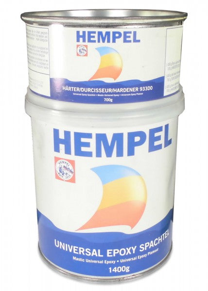 HEMPEL Epoxy filler 2.1 kg, universal filler, B-stock, water and oil resistant, suitable as a gelcoat replacement